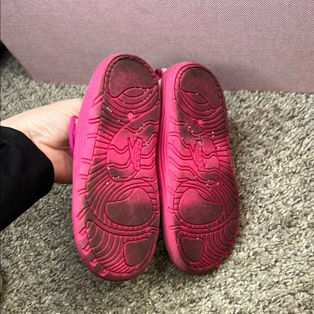 Speedo Water Shoes Green and Pink Lightweight Mesh